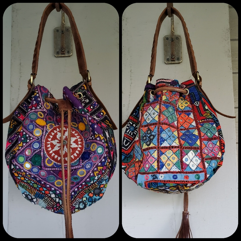 Artisan Boho Hippie Banjara patchwork bag handmade - Picture 4 of 16